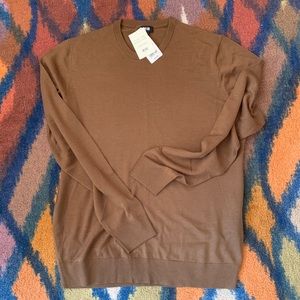 100% Merino Wool brown sweater, Uniqlo NWT